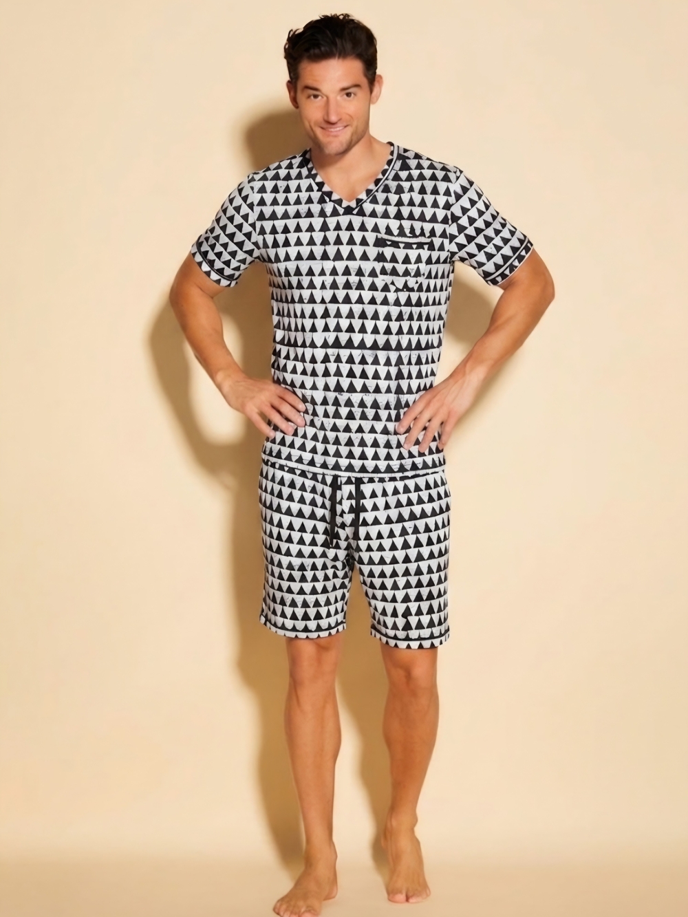 Cosabella Black & White Short Sleeve Lounge Set!